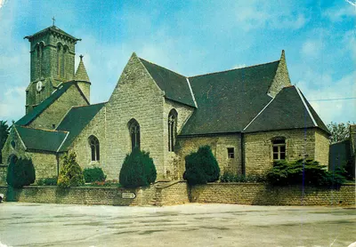 Priziac perto de Le Faouët — A igreja — Editores Pierre Artaud & Cie - St-Herblain