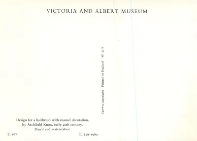 Ontwerp voor een kam — miniatuur — Victoria and Albert Museum, E. 167 — Achterkant