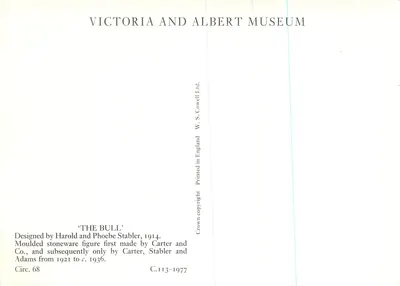 De Ochel — Figuur in stoneware — Victoria and Albert Museum — Achterkant