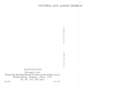 Mace-stand — fer forjado — Museu Victoria and Albert, M.130 — Verso