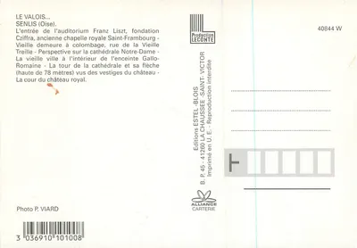 Stare Senlis — Wydawca: Editions Estel-Blois, nr serii 40844 W — Rewers