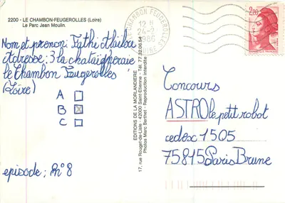 Le Chambon-Feugerolles — Parque Jean Moulin — Éditions de La Morlandière — Verso