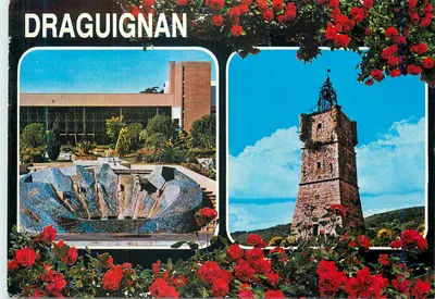 Draguignan — vista do centro e da torre — Edições S.E.P.T.