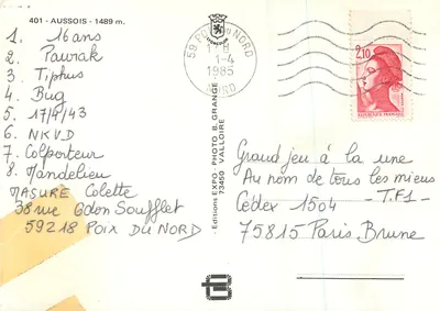 Aussòis — widok kaplicy i gór — Éditions Expo-Photo B. Grange — Rewers