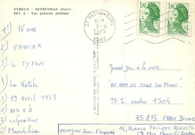Evreux - Netreville (Eure) — Algemene luchtfoto — Combiér Imp. Macon — Achterkant