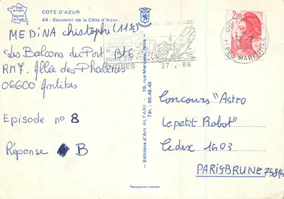 Costa Azul — Cannes, Saint-Tropez, La Napoule — Edições de Arte Altari — Verso