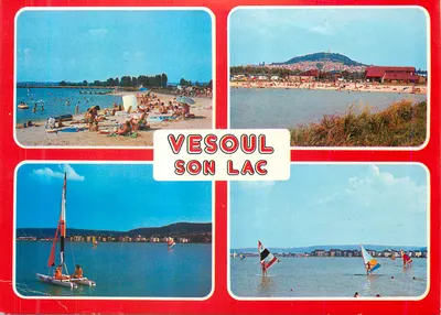 Vesoul e seu lago — vista panorâmica e atividades náuticas — Les Éditions ZI Rue Berthollet
