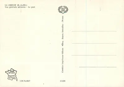 Ciotat (B.-du-Rh.) — Ogólny widok z powietrza — Port — Cing — Rewers