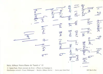 Aansteker in een stuk drijfhoout — Serie Abbezie Notre-Dame de Tamié n° 12 — Saint-Paul, Parijs — Achterkant