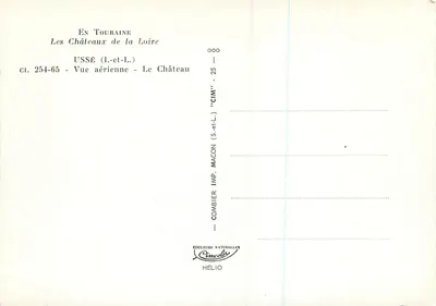 Ussé (Loir-et-Cher) — Zamek — CIM — Rewers