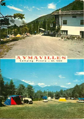 Aymavilles - Camping Pineta - mt. 1000 — Editor Tecnicolor Aosta, n° 34