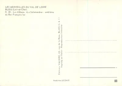 La Salamandra — emblema del Re Francesco I — BLOIS (Loir-et-Cher) — Verso