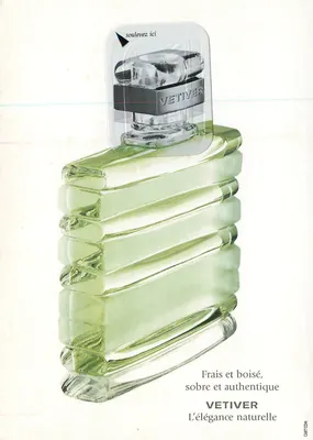 Vetiver — perfume para hombre — Guerlain París — Reverso