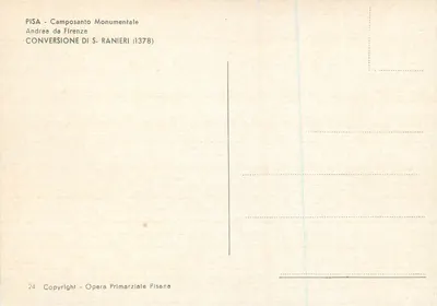 Conversão de S. Ranieri — Andrea da Firenze — Ópera Primarziale Pisana (1378) — Verso