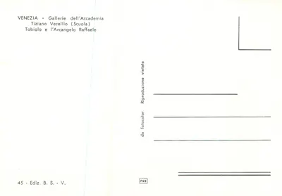 Tobiiolo e o Arcanjo Rafaël — Tiziano Vecellio — Edição B.S. n°45 — Verso