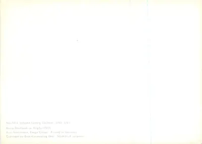 Gesneden Cherubijn — zilveren beeldje met kaars — uitgever Kunstmann, serie nr. 7414 — Achterkant