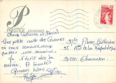 Rochas e água — Cévennes — Prestige Cévennes — Verso