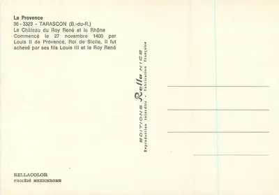 Zamek króla Renego — Tarascon — Wydawnictwo Rella — Rewers