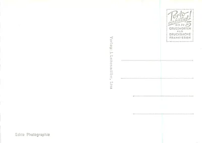 Markt St. Florian — abadia e igreja — Verlag: J. Leittemüller, Linz, n° 2241 — Verso