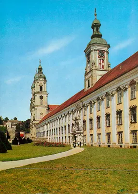 Stift St. Florian — Frente Oeste — Fotoverlag A. Kellner Wien