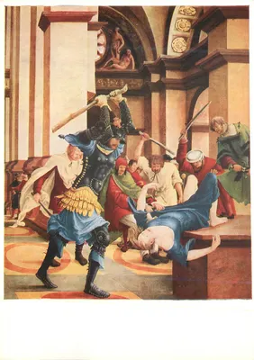Morte de São Sebastião — pintura de Albrecht Altdorfer — editor Kunstverlag Wolfrat, Viena