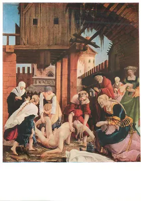 Descoberta do corpo de São Sebastião — Albrect Alt dorfer (1480-1538) — Kunstverlag Wolf, Viena