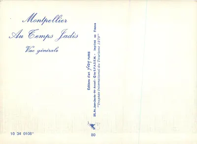 Montpellier (Hérault) — Ogólny widok — Éditions d'art Yvon — Rewers