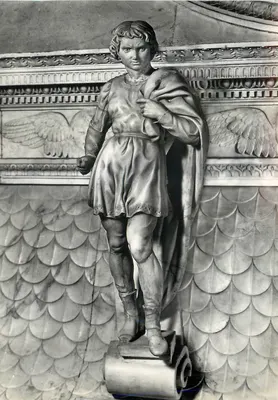 Bologna - Arco de São Domingos - São Procolo por Michelangelo (1495) - Studio Domenicano