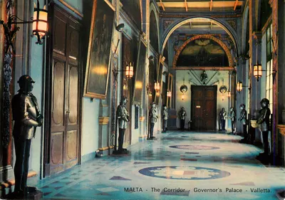Malta - O Corredor - Palácio do Governador - Valletta