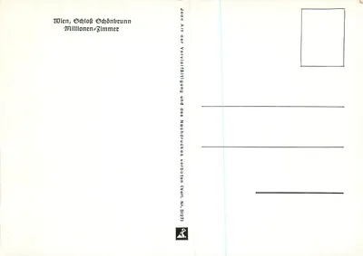 Wiedeń, Zamek Schönbrunn — Pokój Milionów — Wyd. Nr 5127 — Rewers