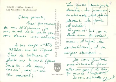 Hôtel Grisol — estação de esqui — editor desconhecido, número de série não visível — Verso
