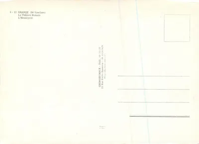 Orange (Vaucluse) — Teatr Rzymski — Hemicykl — Georges Roux — Rewers