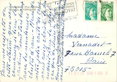 Castello di Varvasse — Puy-de-Dôme — Edizioni del Lys — Verso