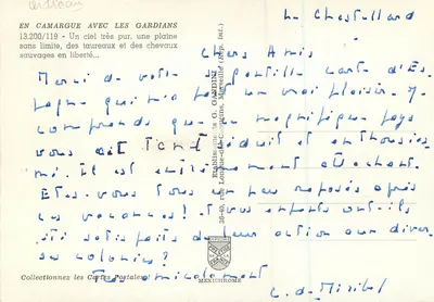 Camargue z gwardzistami — 13.200/119 — Wydawca G. Candini, Marsylia — Rewers