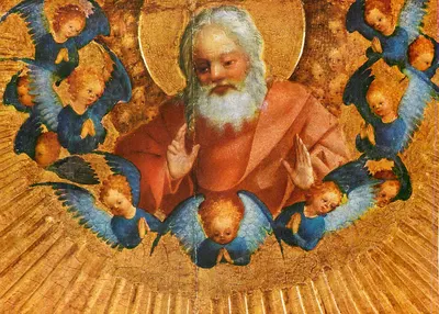 Santa Trindade — Santa Trindade — Stefan Lochner, † 1451, Fink-Künstlerpostkarte Nr. 2716