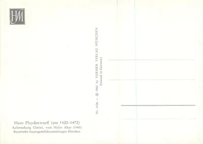 Ressurreição de Cristo — Hans Pleydenwurff (cerca de 1420-1472) — HIRMER Verlag Munique — Verso