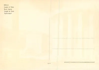 Rzym — Świątynia Vesty — g.p. — Rewers