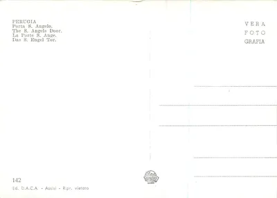 Perugia — Porta S. Angelo — Ed. D.A.C.A. - Assisi, n° 142 — Verso
