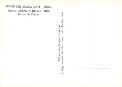 Portrait of the Artist — Maurice Quentin de La Tour — Editions des Musées Nationaux — Back