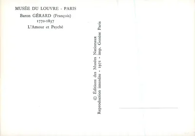 El Amor y Psique — Baron Gérard (François) — Éditions des Musées Nationaux, 1971 — Reverso