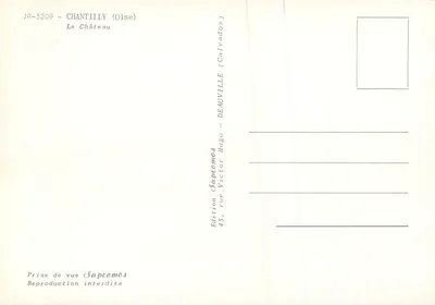 Chantilly (Oise) — Zamek — Wydawnictwo Sapromos — Rewers