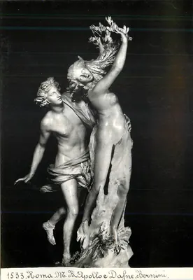 Apollo i Daphne — rzeźba Bernini — Wyd. P. Chauffourier, Rzym