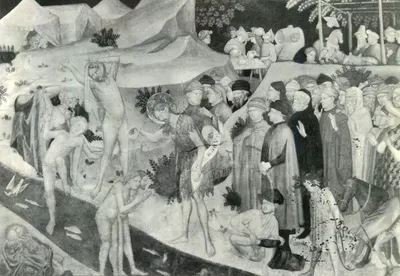 Urbino - Igreja de S. João — Afrescos de Lorenzo e Jacopo Salimbeni (S. João batiza as turbas)