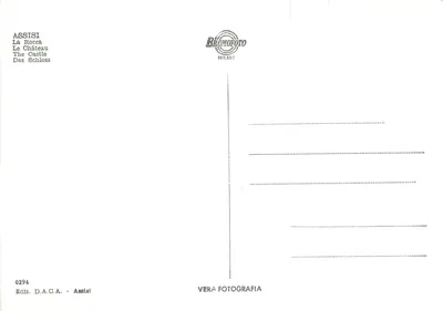 Assisi — A Rocca — editor D.A.C.A. n° 0294 — Verso