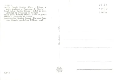 Urbino – Pałac Ducale – Wyrzeźbione w kamieniu przypisane do Francesco di Giorgio — Rewers