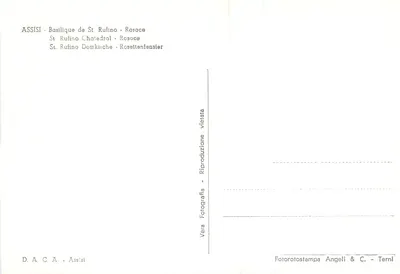 Assisi - Catedral de São Rufino (século IX) - Rosone — Verso