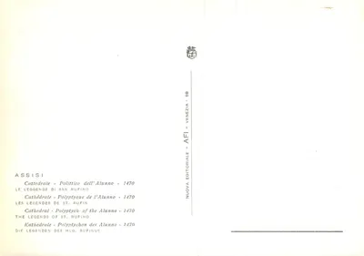 Catedral - Polyptychon de l'Alunno - 1470 — AFI - VENEZIA - 88 — Verso