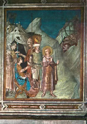 Assisi — Santo Martinho renunciando ao ofício das armas — Casa Editrice Francescana n°27646