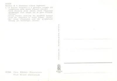 Assisi - Basílica de São Francisco (Igreja Superior) — São Francisco recebendo o homenagem profética (Giotto) — Verso