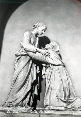 Pistoia - Igreja de S. Giovanni Fuorcivita - A Visitação (Della Robbia)